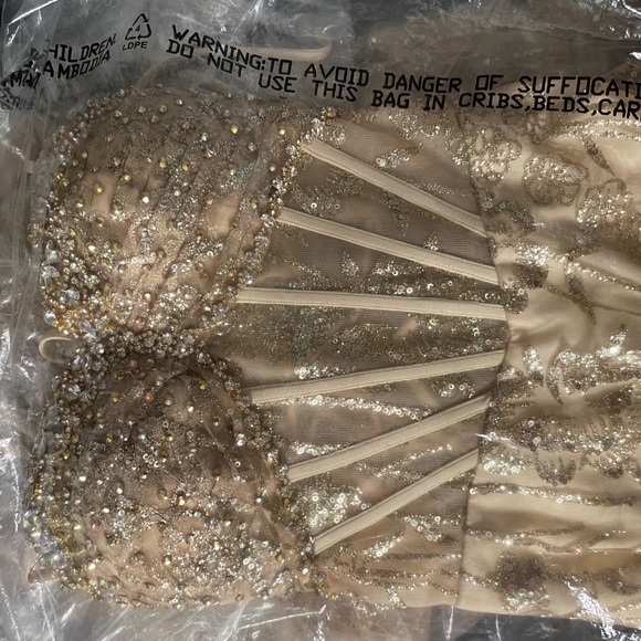 Gold Prom Dress - Picture 2 of 3